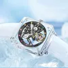 WRISTWATCHES Pindu luksus Tourbillon Mechaniczny zegarek męski Zaawansowany szafir chronografu Luminous Waterproof Masculino Box