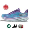 Hoka Clifton 9 8 Chaussures de course Designer Hokas Bondi 8 Femmes Hommes Baskets basses en maille Triple Blanc Noir Personnes libres Cyclamen Sweet Lilac Baskets de sport Taille 36-47