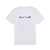FW Animal Head Embroidery Pullover T-shirt Men's Sweatshirt Letter Round Neck Fashion Designer Kort ärm T-shirt