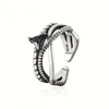 Кластерные кольца 925 Стерлинговое серебро Открытое кольцо для женщин минималистское нерегулярное треугольник Циркон ювелирные изделия Bijoux день рождения