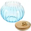 Storage Bottles Glass Jar Can Clear Honey Snack Containers Food Rack Candy Bamboo Lid Canister Sealed