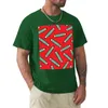 Polos pour hommes crayon puissance motif rouge T-Shirt drôle T-Shirt à manches courtes graphiques Anime T-shirts pour hommes coton