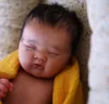 Poppen 20 inch Reborn-popset Schattige slapende baby ASHIA Levensechte babypop Zacht VInyl Onafgewerkte, ongeverfde poponderdelen met stoffen lichaam 230829