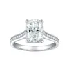 Anéis de cluster 2023 de alta qualidade 3/7/9mm travesseiro em forma de d cor moissanite casamento para mulheres prata 925 banhado 18k anel de ouro