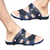 Sandals Stylish Men Summer Lightweight Anti skid Hollow Out Contrast Color Slippers Male Footwear