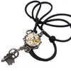 Pendentif Colliers Mécanique Clé Collier Pour Hommes Punk Gothique Métallique Corde Chaîne Femmes Argent Couleur Bijoux En Gros N077