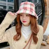 Wide Brim Hats Bucket Hats Fashion winter hat Fur Bucket Hats for Women Letter Zebra Leopard Warm Panama Black White Vintage Fisherman bucket Hats 230828