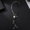 Hänge halsband original handgjorda bambu geometrisk metall tofs krage chokers halsband för kvinnor smycken