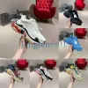 Tasarımcı Sneakers Triple S Erkek Ayakkabı Platformu Spor Sneaker Kauçuk Ayakkabı Temiz Sole Black Beyaz Deri Eğitimler Kadın Tenis Birleştirilmiş Eğitmen