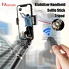 Fangtuosi Yeni mobil video stabilizatör canlı bluetooth selfie sopa tripod gimbal akıllı telefon stabilizatör dikey çekim braketi hkd230828