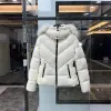 Puffer Designer Daunenjacke Gesticktes Abzeichen Wintermantel Celac Pelzkragen Damenmäntel 1-5 8mbk