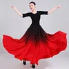 Stage Wear Dance Costume Spanish Gradient Elegant Flamenco Skirt Dress For Women Gypsy Plus Size Ballroom Bullfight Performance Clothing