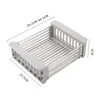 Drains Dish Draining Rack Household Kitchen Sink Shelf Stainless Steel Put Chopsticks Basket Washbasin 230829