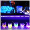 4 LEDs Flaschenlichter mit Batterie Neuheit Lampe 20/5 Stück Untersetzer Aufkleber Nachtlicht für Weihnachten Bar Party Atmosphäre Dekor HKD230829 HKD230829