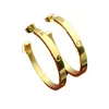 Classic Circle Designer Hoop Earrings Fashion Love Oorrings For Women Hoge Kwaliteit Roestvrijstalen plating 18K Gold Jewelry6299245