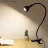 Clip -On Desk Lamp för läsning med USB -kraft och flexibel slang - Ögonskydd LED -bok Light HKD230829 HKD230829