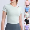 Actieve shirts Gymkleding voor dames Korte mouw Crop Top Sport Fitness Yoga Running Shirt Zomer Workout Sportkleding