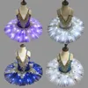 Dancewear Girls Ballet Dress Professional Swan Lake Ballet Tutu For Children Kids Adults Girls Led Tutu Dress Halloween Costumes For Women 230829