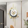 Horloges murales grande horloge moderne numérique salon métal silencieux élégant horloge murale inhabituelle loft horloge murale décoration
