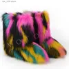 Women Winter New Woman Fluffy Furry Faux Fur Snow Female Plush Outside Flat Shoe Ladies Warm Slip On Ankle Boots T230829 44f16 ry