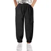 Pantalons Enfants Filles Cool Cargo Pantalon Ceinture Élastique Jogging Sport Survêtement Avec Poches Hip Hop Danse Streetwear Loisirs 230828