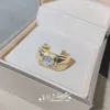 Дизайнер Buccellati Ring Ring Luxury Top Mini Mini Set Цирконий Бриллиант Обручальное кольцо Золотое открытие в качестве подарка на День святого Валентина для лучших друзей кольцевые аксессуары ювелирные изделия 5а