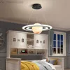 Novel Pendant Lights for Kids Bedroom Planet Hanging Lamp Children Shop School Decoration Moon Takkronor Led Home HKD230829