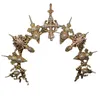 Tiara gótica de Lolita, diadema con corona, paquete de Material artesanal, piezas de Halo de diosa del sol
