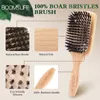 Hair Brushes Boar Bristle HairBrush Wood Brush Peine OAK Combs for Women Barber Beauty Care Paddle Scalp Massage 230828