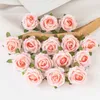 100st konstgjorda blommor DIY Candy Box Cake Home Decor Juldekorativa kransar Bröllopsfest Garden Roses Arch Silk Fake HKD230829