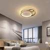 Plafoniere Illuminazione decorativa per la casa nordica Apparecchio rotondo in metallo oro/nero Moderno e minimalista LED ultrasottile 6 cm Arrivo