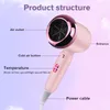 Hair Dryers Selling Household Negative Ion Electric Dryer Travel Portable Anion Blue Light Care Quick Dry 230828