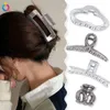 Haarklammer aus Kunststoffimitat aus Metall für Damen und Mädchen, aus Kunststoff, ausgehöhlte Haarspangen, Kopfbedeckung, Hai-Clip, Krabbenspange, modisches Ornament-Zubehör 2509