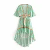 Two Piece Dress Happie Queens Women Two Piece Outfits Off Shoulder Sleeveless Tops Bohemian Tassel Drawstring Skirts 2 Pieces Boho Sets 230829