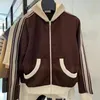 Women's Jackets 2023 PRE Autumn Polo Coat Coffee Casual Versatile Women