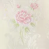 Fonds d'écran Papier peint floral pastoral moderne pour murs Chambre Salon 3D Stéréo Papier peint Home Decor Damas Rouleau Rose Bleu