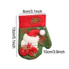 Babbo Natale Claus Snowman Small Gloves Giovani di Natale Decor Hanging Glove Stocking Regalo per caramelle Gifts Festive TH0375 S