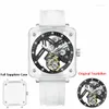 Нарученные часы Pindu Luxury Tourbillon Mechanical Mens Watch Advanced Sapphire Chronograph