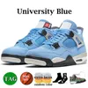 with Box 4 Basketball Shoes for Men Women 4s Military Black Cat Red Cement Yellow Thunder White Oreo Sail Cool Grey Blue University