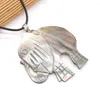 Pendant Necklaces Necklace Small White Animal Elephant Shape Natural Shell Alloy For Women Men Beads Quartz Jewelry Gifts Souvenirs