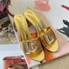 Lace flower slippers luxury designer shoes fashion womens sandals sexy stiletto heels summer outdoor elegant dress shoes comfortable low heels flat casual shoes