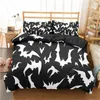 Bedding Sets Halloween Flying Vampire Set Bats Duvet Cover Witchcraft Magic Polyester Comforter Single Double King Bedclothes