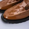 Kledingschoenen VII 2023 merk H Vintage leer geweven Mary Jane voor dames Dames sneakers in de aanbieding met promotie