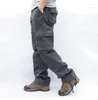 Pantalons pour hommes Hommes Travail Militaire Salopette Lâche Droite Pantalon Tactique Multi-Poche Baggy Casual Coton Armée Pantalons