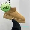 2023-Frauen Mini Plateaustiefel Hausschuhe Winter Warm Schnee Low-Top-Stiefel Slip-on Pelz Ankle Booties Größe 35-42