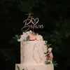 Other Event Party Supplies Custom Wedding Personalized Acrylic And Wood Cake Topper Last Name Wedding With Heart And Date Bridal Shower Script Cake Topper 230828