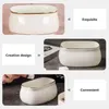 Storage Bottles 2 Pcs Coffee Sugar Bowl Candy Plate Tea Bag Snack Holder Ceramics Jars Food Home Supplies Cube Dessert