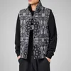 Retro Style Printed Hooded Parkas Men Winter Sleeveless Coat Vest Plus Size 4XL Comfortable Warm Stand Collar Waistcoat Overcoat HKD230828