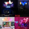 Wifi bluetooth 5v usb triângulo lâmpadas atmosfera quântica led night light para jogo quarto decoração criativa lâmpadas de parede hkd230829 hkd230829