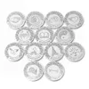 Boutons de manchette personnalisés Arrhae Wedding Unity Coins Set personnalisé Las Arras de Boda Cristiana Cérémonie Nom personnalisé Cadeau de mariée 230828